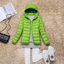 Load image into Gallery viewer, Winter/Spring Coat   Women Ultra Light Down Jacket 90% Duck Down Coats Hooded Jackets