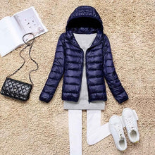 Load image into Gallery viewer, Winter/Spring Coat   Women Ultra Light Down Jacket 90% Duck Down Coats Hooded Jackets