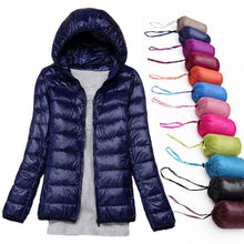 Load image into Gallery viewer, Winter/Spring Coat 2019 Women Winter Jackets Ultra Light White Duck Down Coat