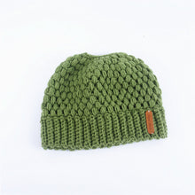Load image into Gallery viewer, Ponytail Beanie Hat New Ponytail Beanie Winter