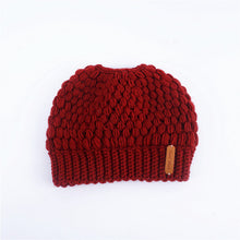Load image into Gallery viewer, Ponytail Beanie Hat New Ponytail Beanie Winter