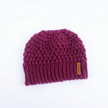 Load image into Gallery viewer, Ponytail Beanie Hat New Ponytail Beanie Winter