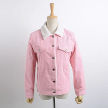 Load image into Gallery viewer, Lambs wool Coat spring women basic coats lambs wool corduroy jacket
