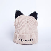 Load image into Gallery viewer, Ponytail Beanie Hat Knitted Acrylic Warm Winter Beanie Caps