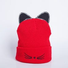Load image into Gallery viewer, Ponytail Beanie Hat Knitted Acrylic Warm Winter Beanie Caps