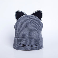 Load image into Gallery viewer, Ponytail Beanie Hat Knitted Acrylic Warm Winter Beanie Caps