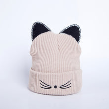 Load image into Gallery viewer, Ponytail Beanie Hat Knitted Acrylic Warm Winter Beanie Caps
