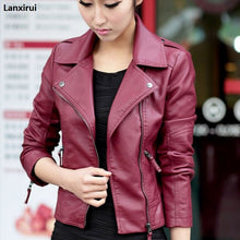 Load image into Gallery viewer, Leather Jackets New Spring Women Leather Jacket