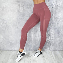 Load image into Gallery viewer, Shapewear White stripe Pink Leggings For Fitness Sexy Hip Sport Active Wear