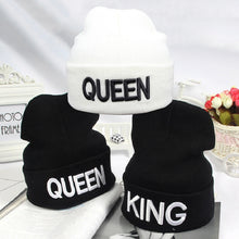 Load image into Gallery viewer, Ponytail Beanie Hat Letter Embroidery Warm Winter