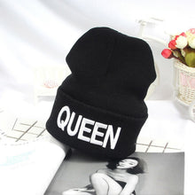 Load image into Gallery viewer, Ponytail Beanie Hat Letter Embroidery Warm Winter