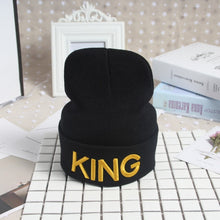Load image into Gallery viewer, Ponytail Beanie Hat Letter Embroidery Warm Winter