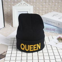 Load image into Gallery viewer, Ponytail Beanie Hat Letter Embroidery Warm Winter