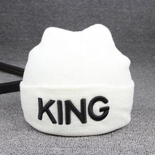 Load image into Gallery viewer, Ponytail Beanie Hat Letter Embroidery Warm Winter