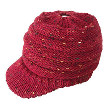 Load image into Gallery viewer, Ponytail Beanie Hat Female Knit  Ponytail Beanie Winter