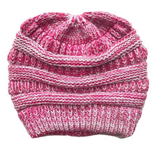 Load image into Gallery viewer, Ponytail Beanie Hat Female Knit  Ponytail Beanie Winter