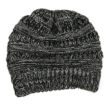 Load image into Gallery viewer, Ponytail Beanie Hat Female Knit  Ponytail Beanie Winter