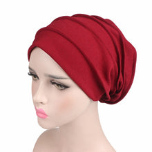 Load image into Gallery viewer, Ponytail Beanie Hat  Cotton Breathe Hat New   winter  im Scarf Cap Wholesale