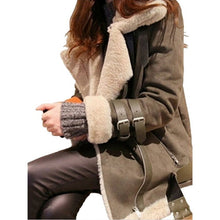 Load image into Gallery viewer, Lambs wool Coat Winter Thick Lamb Wool Jacket