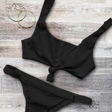 Load image into Gallery viewer, Padded Swimwear Sexy Bikinis Women Swimsuit Bandage Halter Beach Wear
