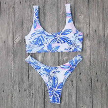 Load image into Gallery viewer, Padded Swimwear Sexy Bikinis Women Swimsuit Bandage Halter Beach Wear