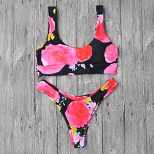 Load image into Gallery viewer, Padded Swimwear Sexy Bikinis Women Swimsuit Bandage Halter Beach Wear