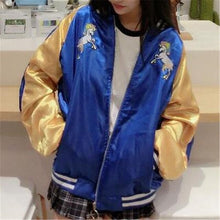 Load image into Gallery viewer, Floral Spring Jacket New Cute Rainbow Horse Floral Embroidery