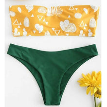 Load image into Gallery viewer, Padded Swimwear Bandeau swimwear women push up s