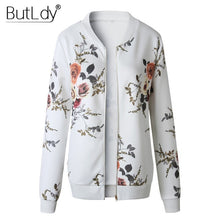 Load image into Gallery viewer, Floral Spring Jacket l Print Zipper Casual Jacket Women 2019 Spring Summer Long Sleeve Loose Bomber