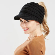 Load image into Gallery viewer, Ponytail Beanie Hat  sale Women's Knitted Baseball Cap