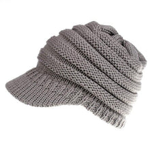 Load image into Gallery viewer, Ponytail Beanie Hat  sale Women's Knitted Baseball Cap
