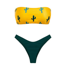 Load image into Gallery viewer, Padded Swimwear Bandeau swimwear women push up s