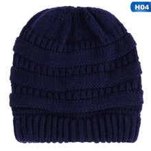 Load image into Gallery viewer, Ponytail Beanie Hat Fashion Women's Girls Stretch Knitted Wool Crochet