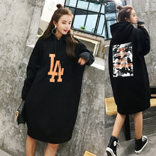 Load image into Gallery viewer, Floral Spring Jacket  Long Spring Autumn Dress 2019 Women Hoodies Sweatshirts Dress Casual Print Floral