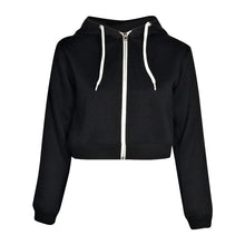 Load image into Gallery viewer, Winter/Spring Coat Autumn Women Casual Zipper Sweatshirt Solid Slim
