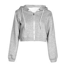 Load image into Gallery viewer, Winter/Spring Coat Autumn Women Casual Zipper Sweatshirt Solid Slim