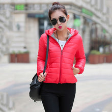 Load image into Gallery viewer, Winter/Spring Coat 2019 new winter jacket women autumn hooded Coat Female Spring Jacket
