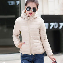 Load image into Gallery viewer, Winter/Spring Coat 2019 new winter jacket women autumn hooded Coat Female Spring Jacket