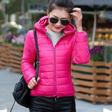 Load image into Gallery viewer, Winter/Spring Coat 2019 new winter jacket women autumn hooded Coat Female Spring Jacket