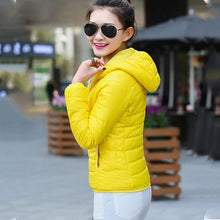 Load image into Gallery viewer, Winter/Spring Coat 2019 new winter jacket women autumn hooded Coat Female Spring Jacket