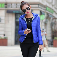 Load image into Gallery viewer, Winter/Spring Coat 2019 new winter jacket women autumn hooded Coat Female Spring Jacket