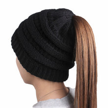Load image into Gallery viewer, Ponytail Beanie Hat 2019 Ponytail Beanie Winter