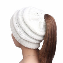 Load image into Gallery viewer, Ponytail Beanie Hat 2019 Ponytail Beanie Winter