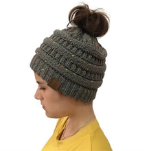 Load image into Gallery viewer, Ponytail Beanie Hat 2019 Ponytail Beanie Winter