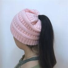 Load image into Gallery viewer, Ponytail Beanie Hat 2019 Ponytail Beanie Winter