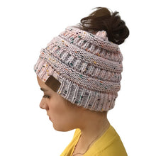 Load image into Gallery viewer, Ponytail Beanie Hat 2019 Ponytail Beanie Winter