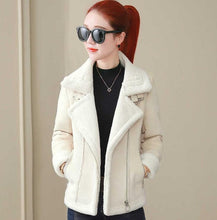 Load image into Gallery viewer, Lambs wool Coat Lady Winter Thick Warm Coats New Fashion Women Cute Slim