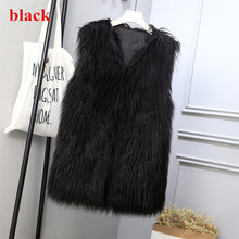 Load image into Gallery viewer, Lambs wool Coat Purple Long Faux Fur Vest Women