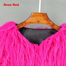 Load image into Gallery viewer, Lambs wool Coat Purple Long Faux Fur Vest Women