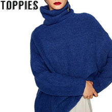 Load image into Gallery viewer, Oversized Sweater 2019 Winter Women Turtleneck Oversized Sweaters